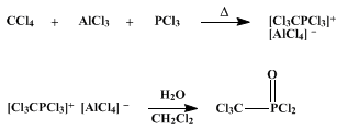 Reaction equation for TRICHLOROMETHYLPHOSPHONYL DICHLORIDE (Phosphonic dichloride, (trichloromethyl)-)