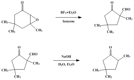 Reaction equation for 2,4,4-TRIMETHYLCYCLOPENTANONE (Cyclopentanone, 2,4,4-trimethyl-)