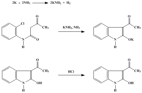 Reaction equation for 3-ACETYLOXINDOLE (Oxindole, 3-acetyl-)