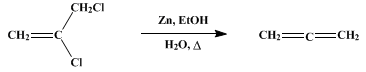 Reaction equation for ALLENE