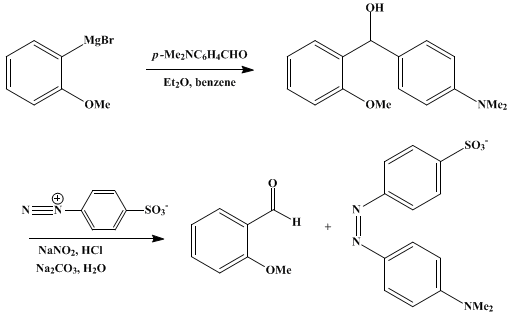 Reaction equation for o-ANISALDEHYDE