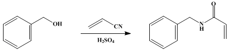Reaction equation for N-BENZYLACRYLAMIDE (Acrylamide, N-benzyl-)
