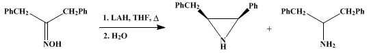 Reaction equation for cis-2-BENZYL-3-PHENYLAZIRIDINE (Aziridine, 2-benzyl-3-phenyl-, cis-)