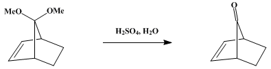 Reaction equation for BICYCLO[2.2.1]HEPTEN-7-ONE (2-Norbornen-7-one)