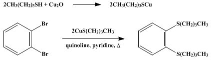 Reaction equation for 1,2-BIS(n-BUTYLTHIO)BENZENE (Benzene, o-bis(butylthio)-)