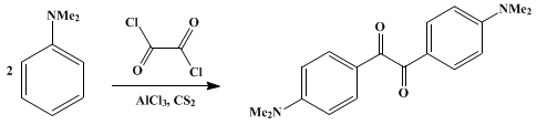 Reaction equation for 4,4'-BIS(DIMETHYLAMINO)BENZIL (Benzil, 4,4'-bis(dimethylamino)-)