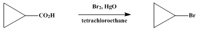 Reaction equation for BROMOCYCLOPROPANE (Cyclopropane, bromo-)
