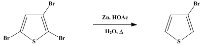 Reaction equation for 3-BROMOTHIOPHENE (Thiophene, 3-bromo-)