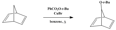 Reaction equation for 7-t-BUTOXYNORBORNADIENE (2,5-Norbornadiene, 7-tert-butoxy-)
