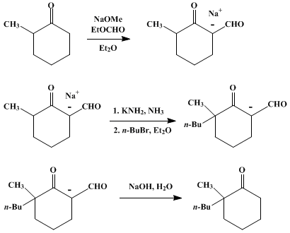 Reaction equation for 2-n-BUTYL-2-METHYLCYCLOHEXANONE (Cyclohexanone, 2-butyl-2-methyl-)