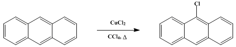Reaction equation for 9-CHLOROANTHRACENE (Anthracene, 9-chloro-)