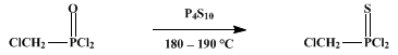 Reaction equation for CHLOROMETHYLPHOSPHONOTHIOIC DICHLORIDE