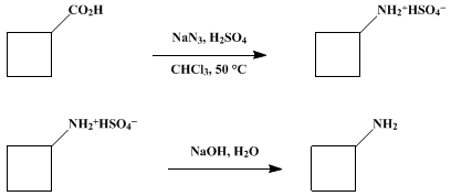 Reaction equation for CYCLOBUTYLAMINE