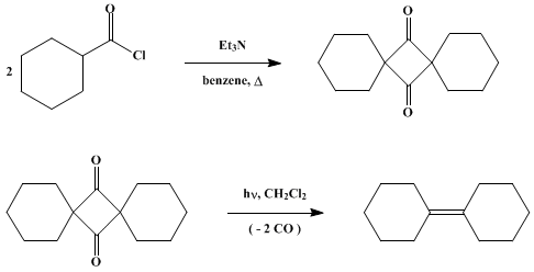 Reaction equation for CYCLOHEXYLIDENECYCLOHEXANE (Bicyclohexylidene)