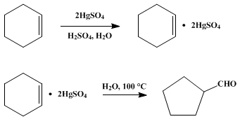 Reaction equation for CYCLOPENTANECARBOXALDEHYDE