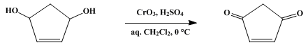 Reaction equation for 2-CYCLOPENTENE-1,4-DIONE