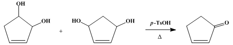 Reaction equation for 2-CYCLOPENTENONE (2-Cyclopentene-1-one)