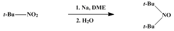 Reaction equation for DI-t-BUTYL NITROXIDE (Nitroxide, di-tert-butyl)