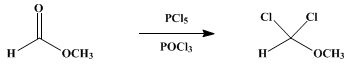 Reaction equation for DICHLOROMETHYL METHYL ETHER