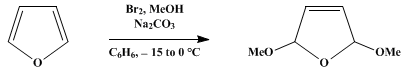 Reaction equation for 2,5-DIHYDRO-2,5-DIMETHOXYFURAN (Furan, 2,5-dihydro-2,5-dimethoxy-)