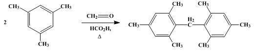 Reaction equation for DIMESITYLMETHANE (Methane, dimesityl-)