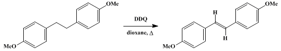 Reaction equation for trans-4,4'-DIMETHOXYSTILBENE (trans-Stilbene, 4,4'-dimethoxy-)