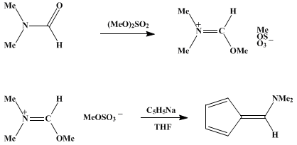 Reaction equation for 6-(DIMETHYLAMINO)FULVENE