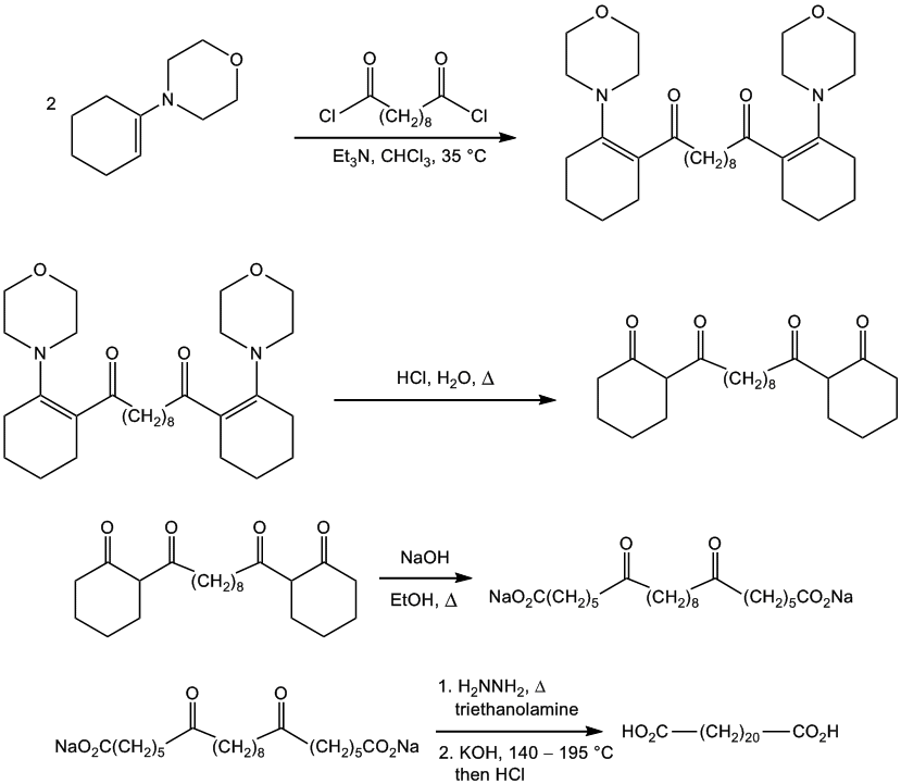 Reaction equation for DOCOSANEDIOIC ACID