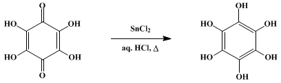 Reaction equation for HEXAHYDROXYBENZENE (Benzenehexol)