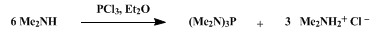 Reaction equation for HEXAMETHYLPHOSPHOROUS TRIAMIDE (Phosphorous triamide, hexamethyl-)