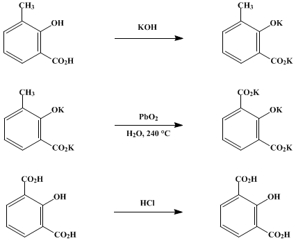 Reaction equation for 2-HYDROXYISOPHTHALIC ACID (Isophthalic acid, 2-hydroxy-)