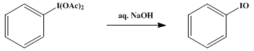 Reaction equation for IODOSOBENZENE (Benzene, iodoso-)