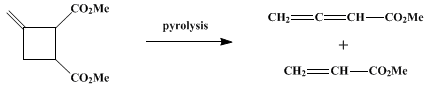 Reaction equation for METHYL BUTADIENOATE (Butadienoic acid, methyl ester)