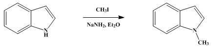 Reaction equation for 1-METHYLINDOLE (Indole, 1-methyl-)
