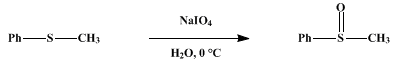 Reaction equation for METHYL PHENYL SULFOXIDE