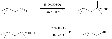 Reaction equation for NEOPENTYL ALCOHOL (2,2-Dimethyl-1-propanol)