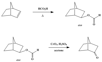Reaction equation for 2-NORBORNANONE (Norcamphor)