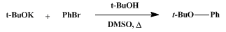 Reaction equation for PHENYL t-BUTYL ETHER (Ether, t-butyl phenyl)