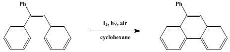 Reaction equation for 9-PHENYLPHENANTHRENE (Phenanthrene, 9-phenyl-)