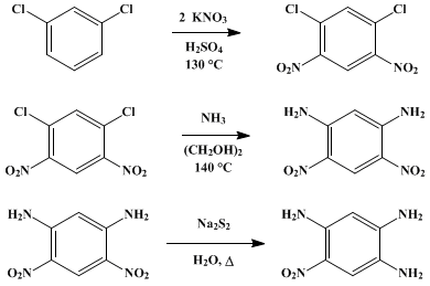 Reaction equation for 2,4,5-TRIAMINONITROBENZENE (1,2,4-Benzenetriamine, 5-nitro-)