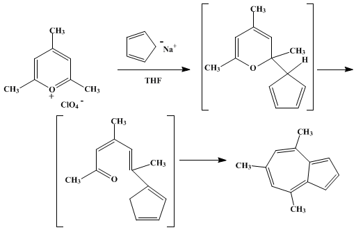 Reaction equation for 4,6,8-TRIMETHYLAZULENE (Azulene, 4,6,8-trimethyl-)