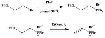 Reaction equation for VINYL TRIPHENYLPHOSPHONIUM BROMIDE (Phosphonium bromide, triphenylvinyl-)