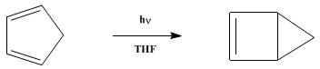 Reaction equation for BICYCLO[2.1.0]PENT-2-ENE