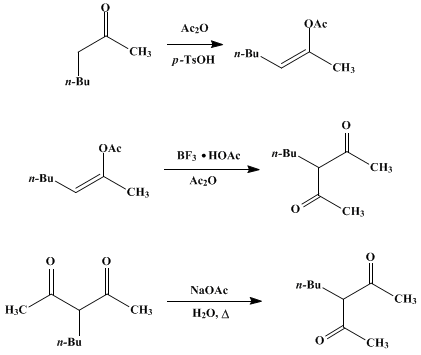 Reaction equation for β-DIKETONES FROM METHYL ALKYL KETONES: 3-n-BUTYL-2,4-PENTANEDIONE