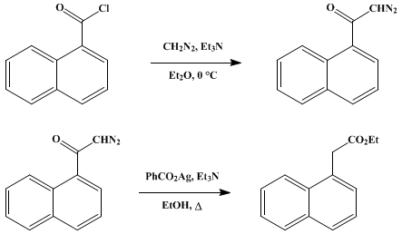 Reaction equation for ETHYL 1-NAPHTHYLACETATE (1-Naphthaleneacetic acid, ethyl ester)