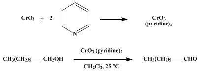 Reaction equation for ALDEHYDES FROM PRIMARY ALCOHOLS BY OXIDATION WITH CHROMIUM TRIOXIDE: HEPTANAL