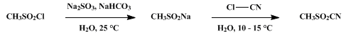 Reaction equation for SULFONYL CYANIDES: METHANESULFONYL CYANIDE