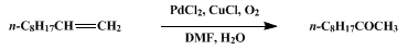 Reaction equation for A GENERAL SYNTHETIC METHOD FOR THE PREPARATION OF METHYL KETONES FROM TERMINAL OLEFINS: 2-DECANONE