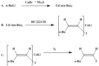 Reaction equation for Z-1-IODOHEXENE (1-Hexene, 1-iodo-, (Z)-)