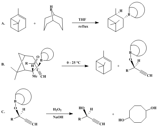 Reaction equation for ASYMMETRIC REDUCTION OF α,β-ACETYLENIC KETONES WITH B-3-PINANYL-9-BORABICYCLO[3.3.1]NONANE: (R)-( + )-1-OCTYN-3-OL (1-Octyn-3-ol, (R)-)